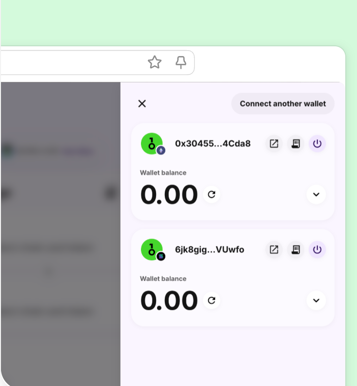 OneKey App连接多网络dApp界面